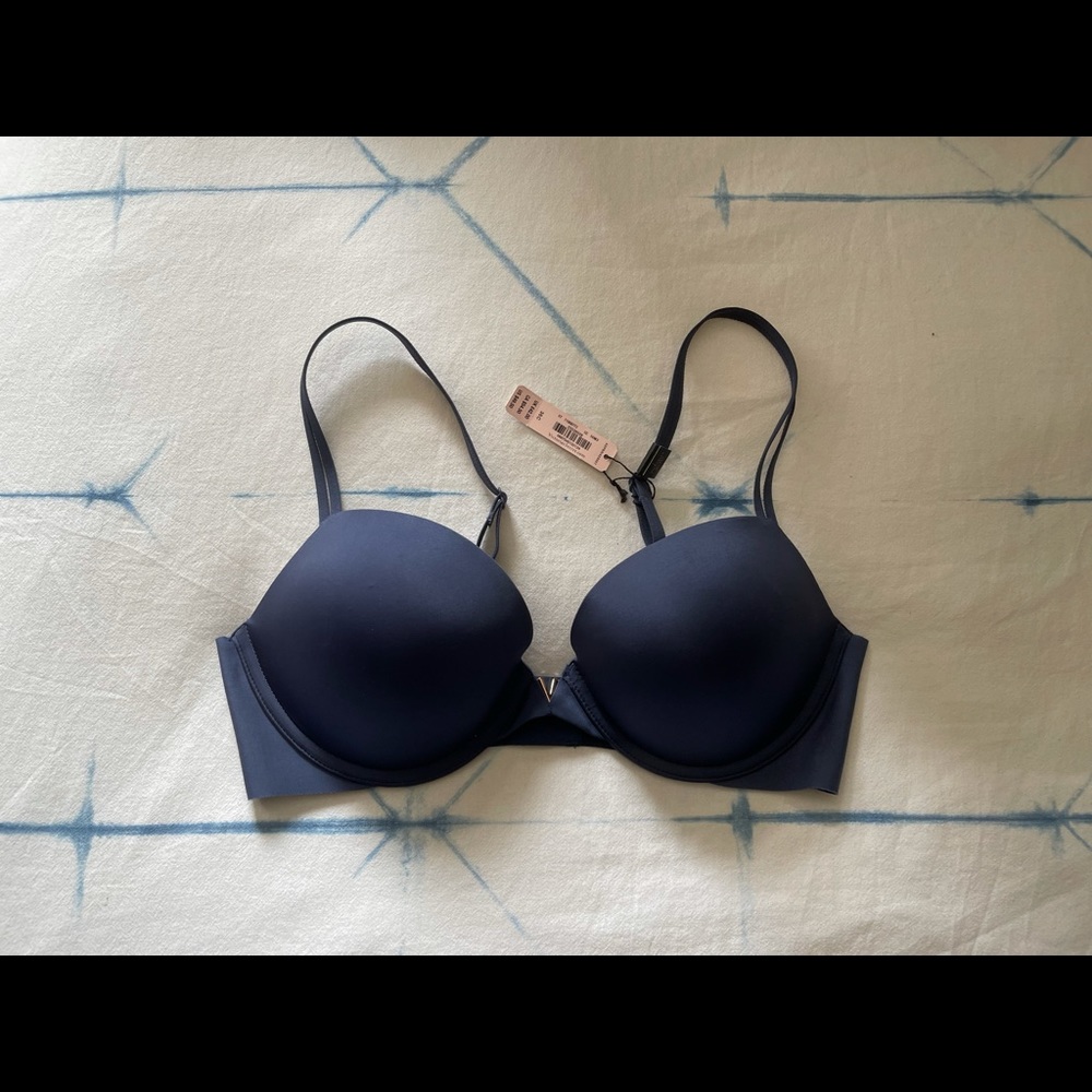 Victoria Secret Navy Blue Push Up Bra
